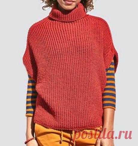 Свободный жилет-безрукавка (diy)