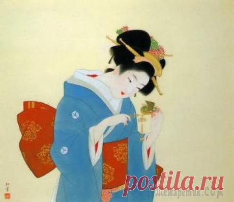 Уэмура Сёэн (1875-1948)- японская художница Уэмура Сёэн - (1875-1948) известна своими женскими портретами, в которых она всегда старалась подчеркнуть хрупкость и быстротечность красоты и молодости. Уэмура Сёэн - первая японская женщина-художниц...