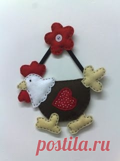 Курочки и петушки из фетра или шаблоны для аппликаций