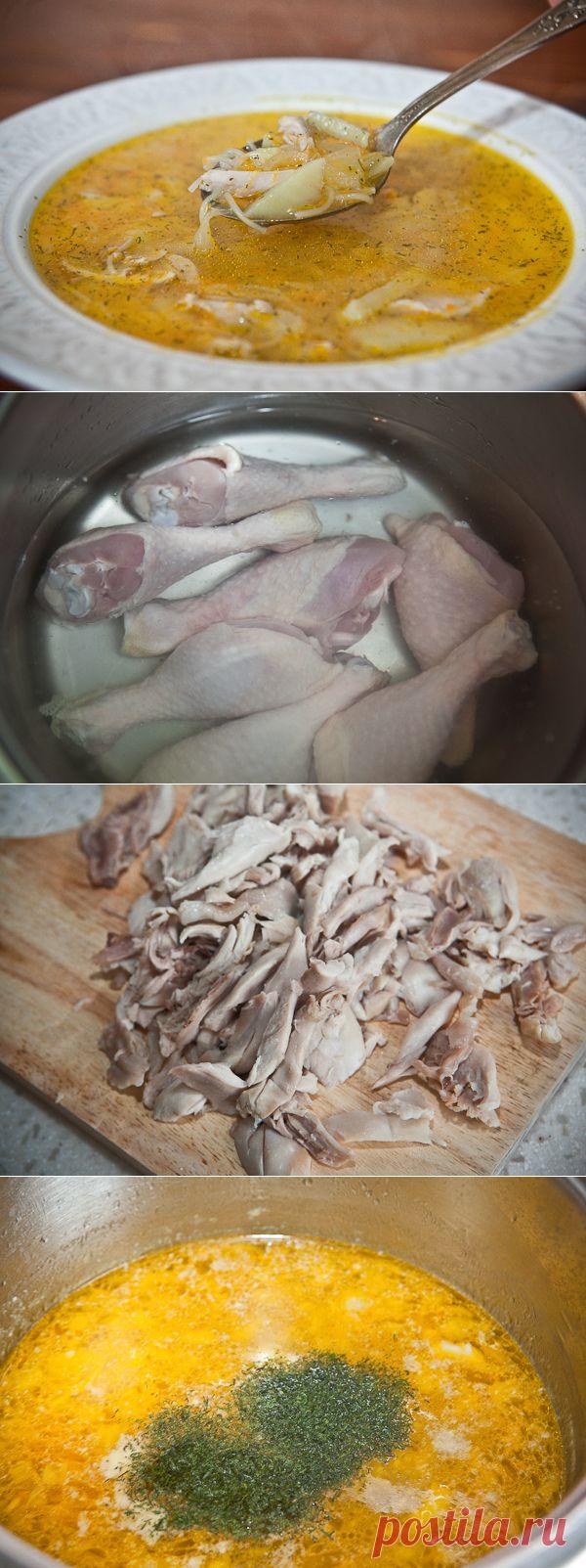 Куриный суп с вермишелью