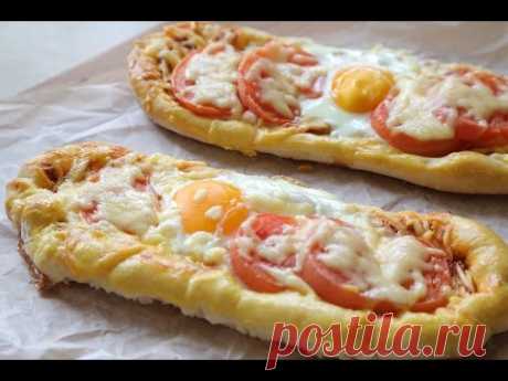 Рецепт: Пиде с сыром и яйцом на RussianFood.com