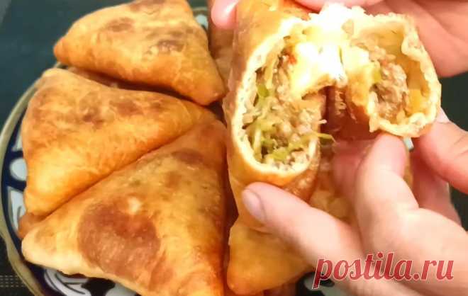 Конвертики с мясом и капустой | Никаких дрожжей | В разы вкуснее и проще пирожков | Еда без труда | Готовим вкусно | Пульс Mail.ru