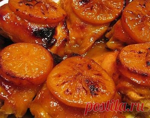 ЗАПЕЧЕНАЯ КУРИЦА С ГРИБАМИ И АПЕЛЬСИНАМИ ЗА 30 МИНУТ!!!