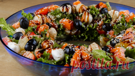 Этот салат украсит ваш праздник! Новогодний салат без майонеза. | koko_bechamel | Дзен