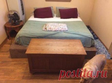 Делаем двуспальную кровать из деревянных паллет — Своими руками