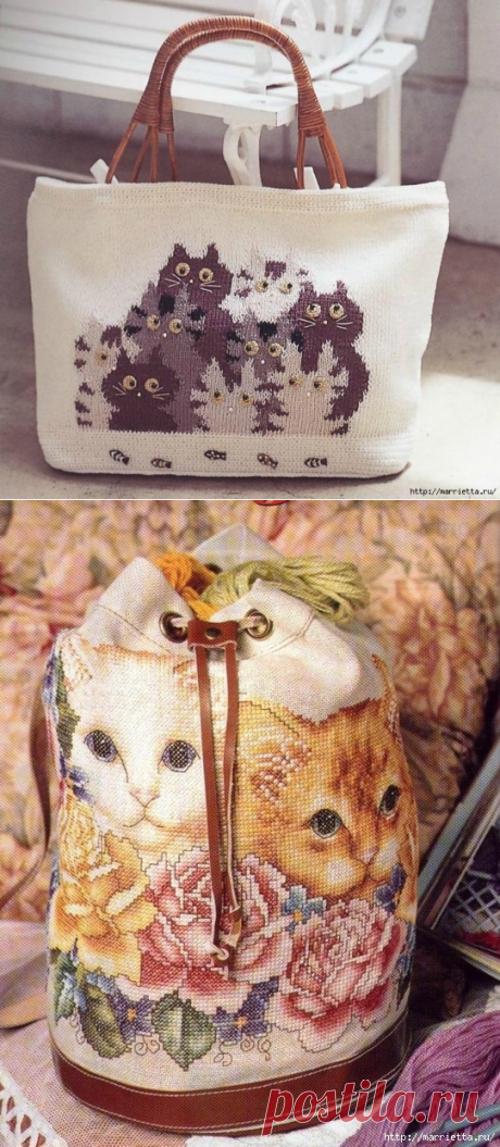 Любителям кошечек — 2 схемы для вышивки крестом