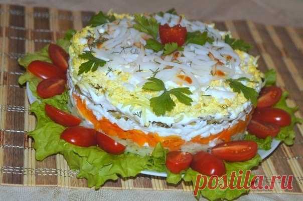 Вкусные рецепты: Салат с копченым кальмаром