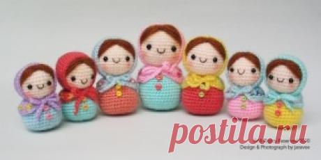 2HandMade » Blog Archive » Матрёшка вязанная крючком / Matryoshka doll crochet