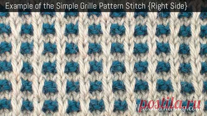 How to Knit the Simple Grille Pattern - NewStitchaDay.com