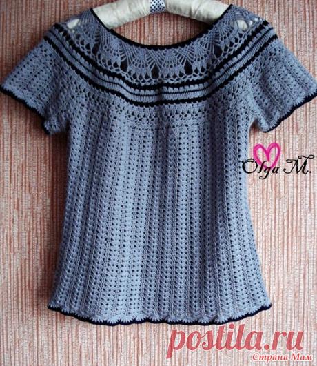 Летний костюмчик из хлопка. Связано крючком. - Вязание - Страна Мам