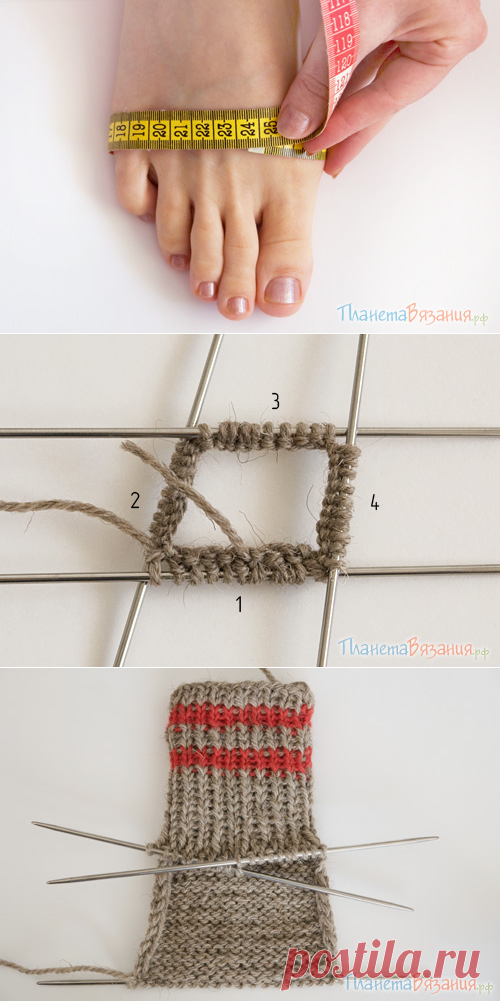 Планета Вязания | Вязание носков спицами. Пособие для начинающих. Видео по вязанию носков.