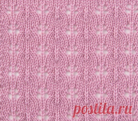 Ажурные листочки и цветочки спицами — 10 узоров для летнего вязания | Ирина СНежная & Вязание | Дзен