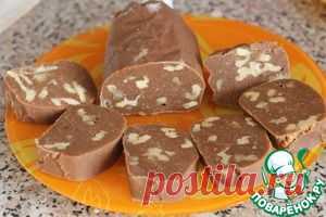 Шоколадная колбаса "из детства" - кулинарный рецепт