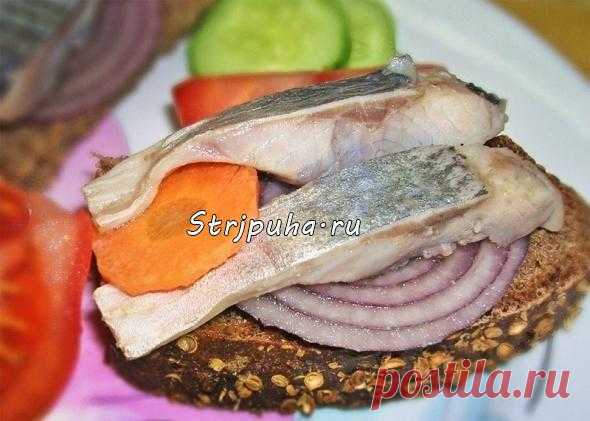 Селедка в маринаде из белого вина с морковью