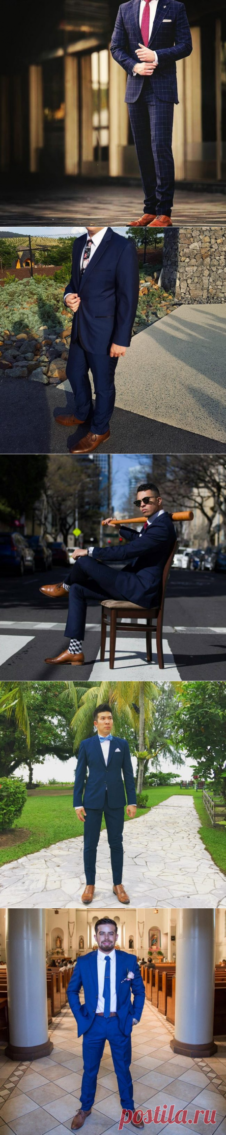 25 Ways to Style Blue Suit and Brown Shoes - The Elegant Styles