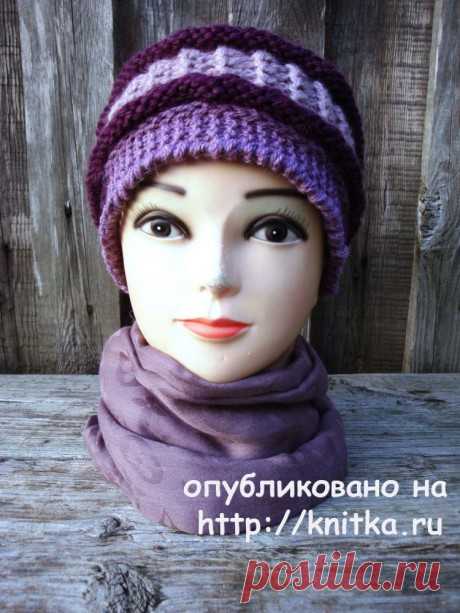 Женская шапка спицами. Работа Анны Черновой, Вязание для женщин
