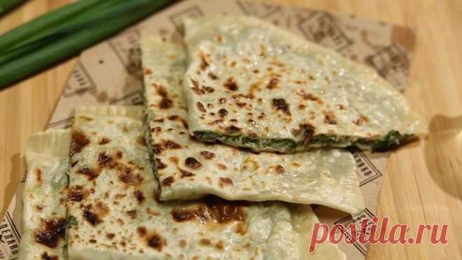 Быстрые кутабы с сыром и зеленью