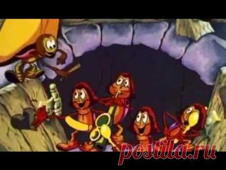 Четыре таракана и сверчок - Веселая детская песенка и мультик