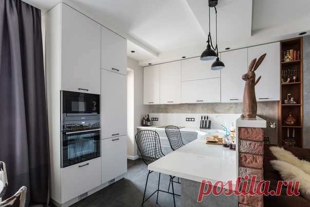 Трехкомнатная квартира, 80 м2 Дизайн: Дарья Авдеенко Смотреть полностью: