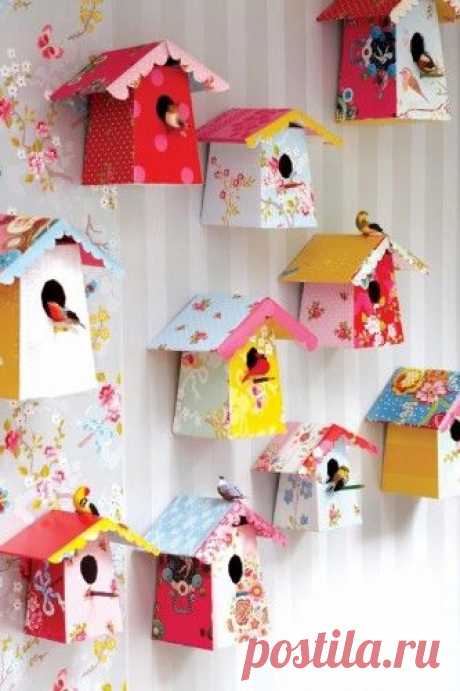Скворечник из картона