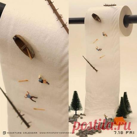 Крошечный мир японского художника из подручных предметов - Путешествуем вместе