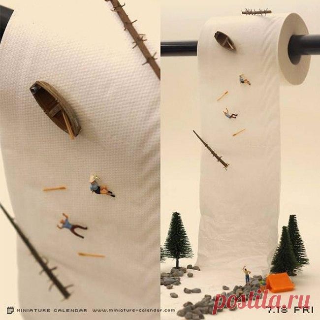 Крошечный мир японского художника из подручных предметов - Путешествуем вместе