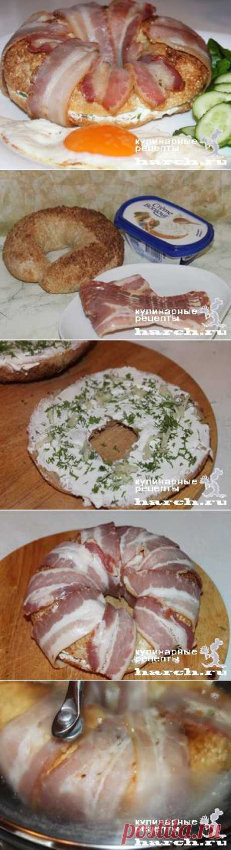 Баранки с сыром в беконе