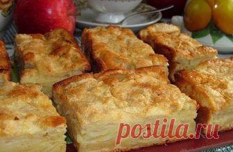 Необычайно-вкусный яблочный пирог-суфле Сочный, в меру сладкий и совершенно несложный!