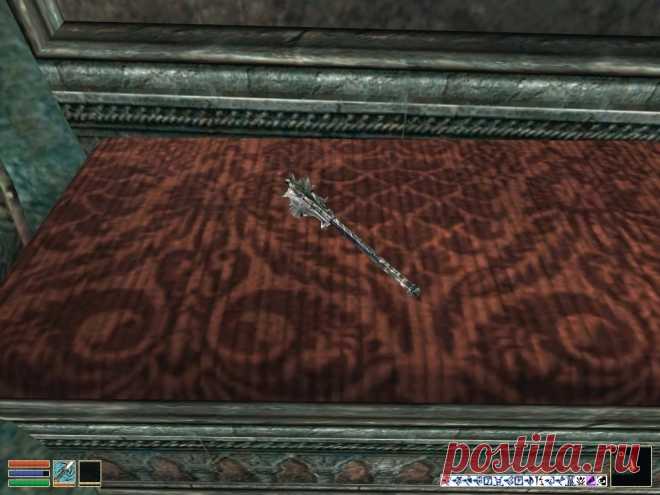Булава Молаг Бала (Mace of Molag Bal)
«Также известная, как Булава Вампира, эта булава высасывает из жертвы магическую энергию и передает ее носителю. Кроме того, у нее есть способность перекачивать силу. Молаг Бала не особенно заботит, кто владеет его булавой. Про нее сложено множество легенд. Похоже, с ее помощью был убит не один волшебник».
Ягрум Багарн, АРТЕФАКТЫ ТАМРИЭЛЯ.