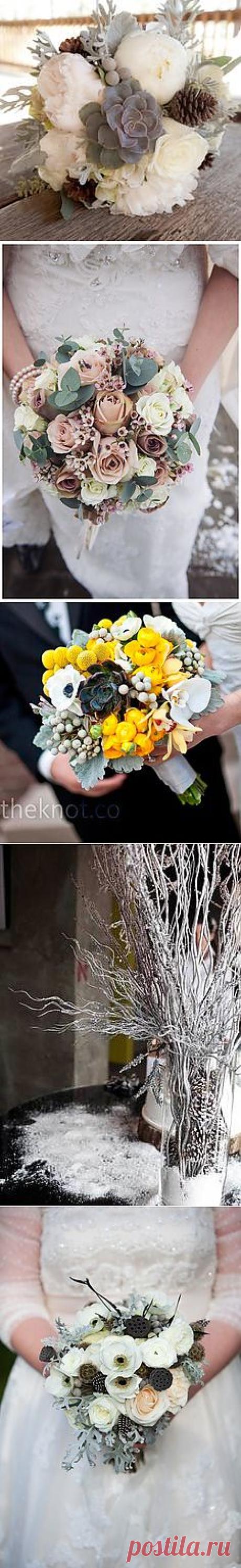 Gorgeous Rustic Winter Wedding Bouquet filled with ... | Karis wedding