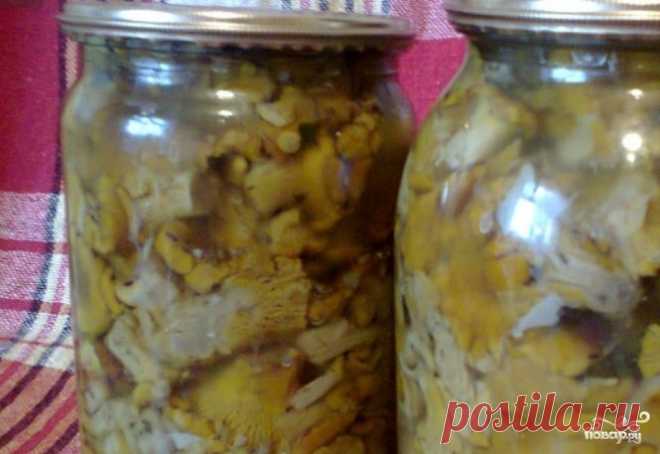 Маринованные лисички на зиму - пошаговый кулинарный рецепт на Повар.ру