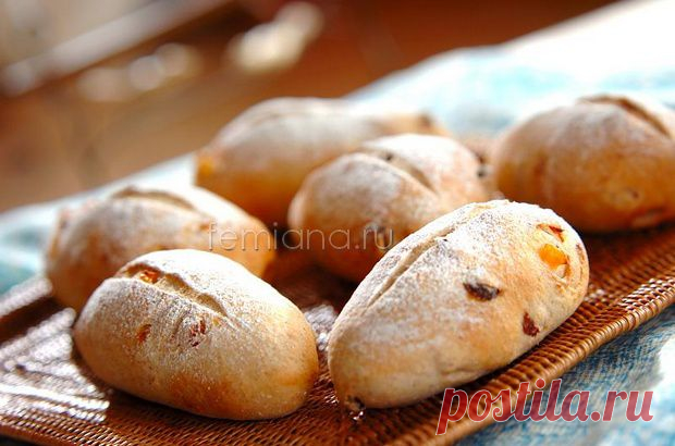 Вкусные постные ржаные булочки с изюмом и цукатами - пошаговый рецепт с фото | FEMIANA