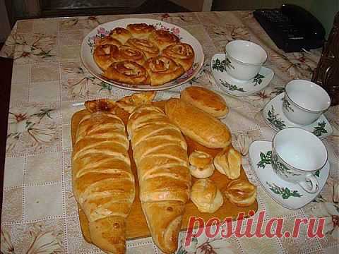 Круассаны (универсальное тесто для пирогов и булочек) | Четыре вкуса