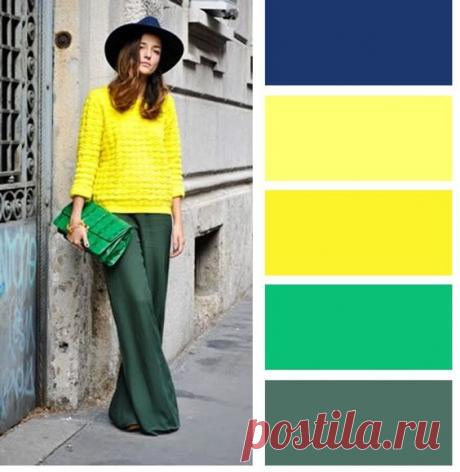 Как комбинировать насыщенный синий: 7 актуальных сочетаний