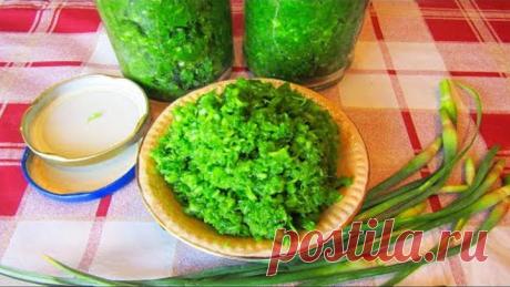 ПАСТА ИЗ ЧЕСНОЧНЫХ СТРЕЛОК + Заготовка на Зиму - СУПЕР ПРОСТОЙ РЕЦЕПТ ПАСТЫ! Чесночный Соус Песто!