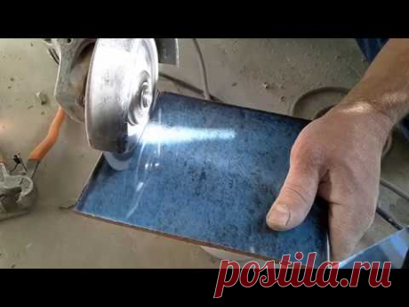 Тест алмазных дисков на настенной плитке