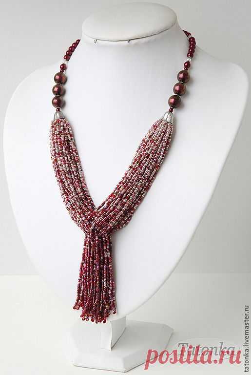 (23) Колье "Шесть черешен" :). Handmade. | Beaded Necklace