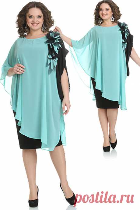Нарядные платья для полных женщин белорусской компании Andrea Style. Осень-зима 2014-2015 (50 фото)