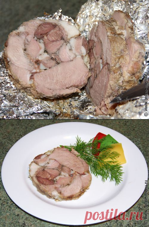 Пасхальное мясо, мясной рулет — рецепт - Онлайн-меню - рецепты с фото