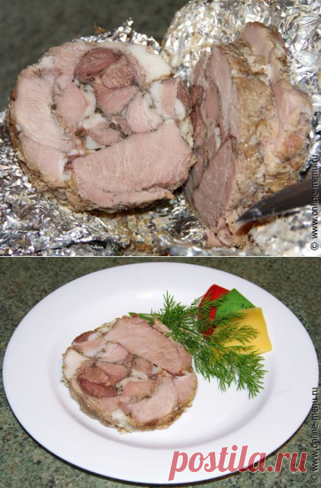 Пасхальное мясо, мясной рулет — рецепт - Онлайн-меню - рецепты с фото