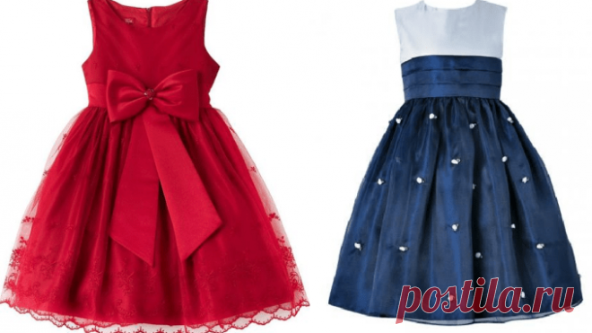 ДЕТСКОЕ ПЛАТЬЕ С ПЫШНОЙ ЮБКОЙ.СХЕМЫ.