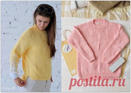 Красиво не значит сложно: интересные модели, связанные простыми теневыми узорами | Paradosik_Handmade | Яндекс Дзен