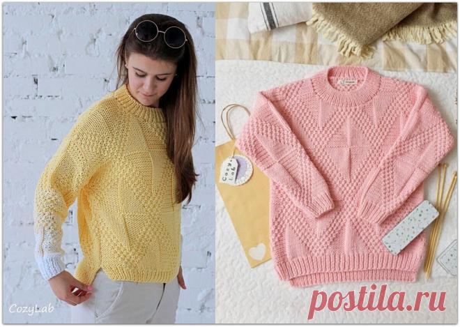 Красиво не значит сложно: интересные модели, связанные простыми теневыми узорами | Paradosik_Handmade | Яндекс Дзен