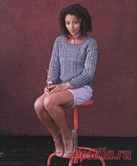 Пуловер "Homage Cable Sweater" от Kristina McGowan.