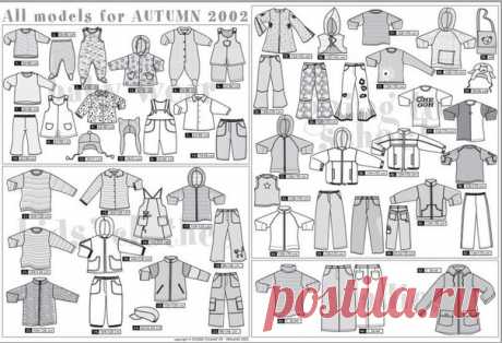 Бесплатные выкройки из журнала Оттобре 03/2002Скачать в формате PDF под фото. При распечатке ставьте 100%, и без масштабирования. Контрольный квадрат 3*3,2 см.