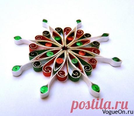 Снежинки в технике квиллинг. Идеи для вдохновения | Своими руками