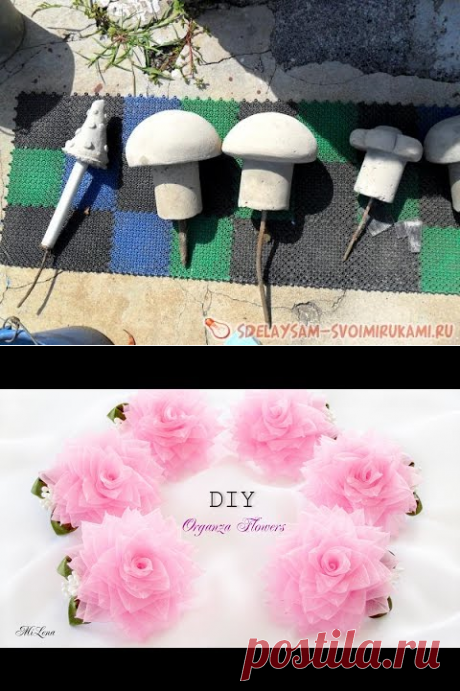 (2) РОЗЫ ИЗ ОРГАНЗЫ, МК / DIY Beautiful Organza Roses - YouTube
