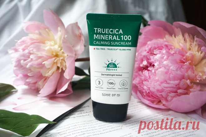 Крутой корейский санскрин Some By Mi Truecica Mineral 100 Calming Suncream SPF50 PA++++