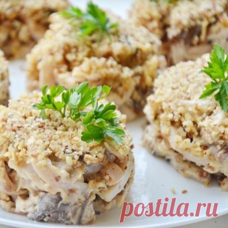 Салат на Новый год для любителей кальмаров!!! | Анна Мироненкова | Яндекс Дзен