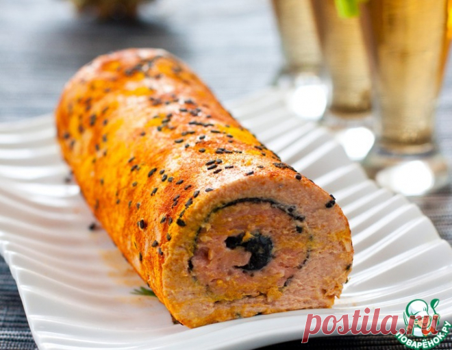 Рыбный рулет с маслинами – кулинарный рецепт